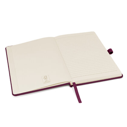 Notes London - Wilson A5 Certified Sustainably Sourced  Notebook in Burgundy