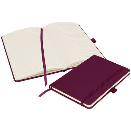 Notes London - Wilson A5 Certified Sustainably Sourced  Notebook in Burgundy