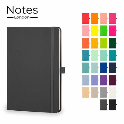 Notes London - Wilson A5 Certified Sustainably Sourced  Notebook in Dark Grey