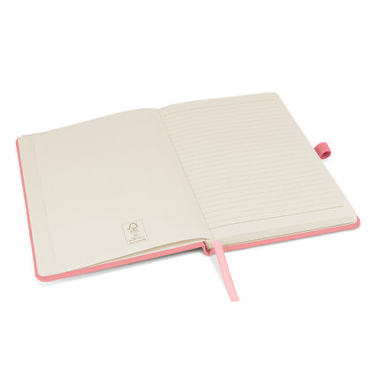 Notes London - Wilson A5 Certified Sustainably Sourced  Notebook in Baby Pink