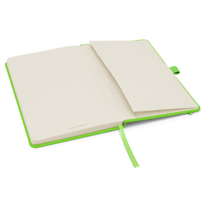 Notes London - Wilson A5 Neon Certified Sustainably Sourced  Notebook & Pen Set in Neon Green