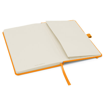 Notes London - Wilson A5 Neon Certified Sustainably Sourced  Notebook & Pen Set in Neon Orange