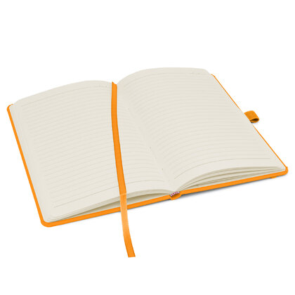 Notes London - Wilson A5 Neon Certified Sustainably Sourced  Notebook & Pen Set in Neon Orange