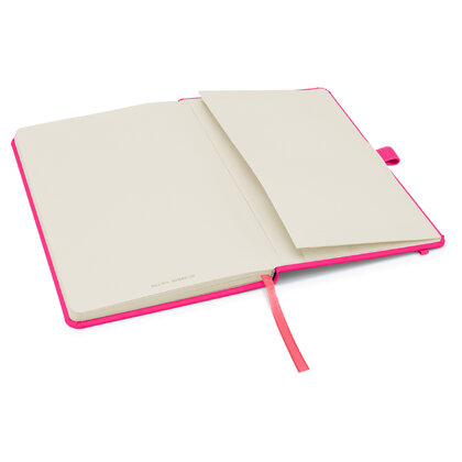 Notes London - Wilson A5 Neon Certified Sustainably Sourced  Notebook & Pen Set in Neon Pink