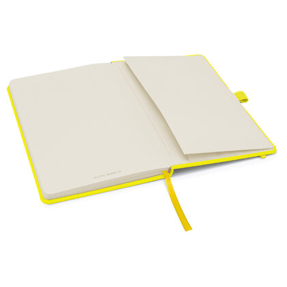 Notes London - Wilson A5 Neon Certified Sustainably Sourced  Notebook & Pen Set in Neon Yellow