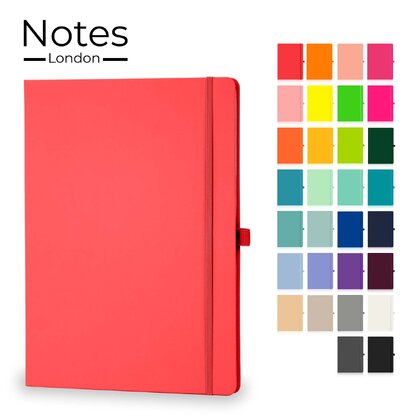 Notes London - Wilson A4 Certified Sustainably Sourced  Notebook in Red