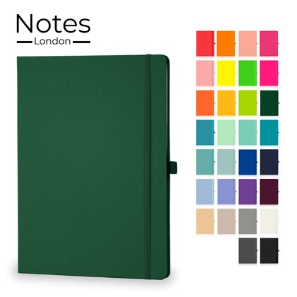 Notes London - Wilson A4 Certified Sustainably Sourced  Notebook in Green