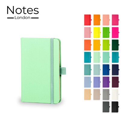 Notes London - Wilson A6 Certified Sustainably Sourced  Notebook in Pastel Mint