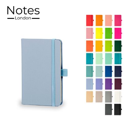 Notes London - Wilson A6 Certified Sustainably Sourced  Notebook in Pastel Blue