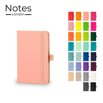 Notes London - Wilson A6 Certified Sustainably Sourced  Notebook in Pastel Pink