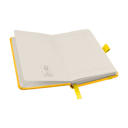 Notes London - Wilson A6 Certified Sustainably Sourced  Notebook in Yellow
