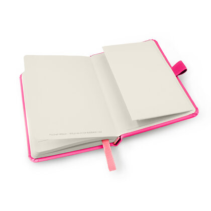 Notes London - Wilson A6 Neon Certified Sustainably Sourced  Notebook in Neon Pink