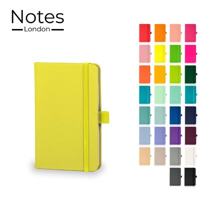 Notes London - Wilson A6 Neon Certified Sustainably Sourced  Notebook in Neon Yellow