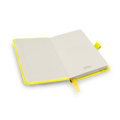 Notes London - Wilson A6 Neon Certified Sustainably Sourced  Notebook in Neon Yellow