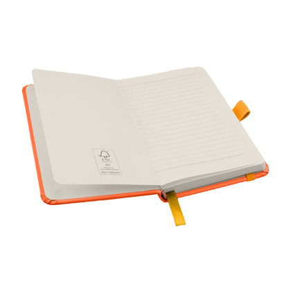 Notes London - Wilson A6 Certified Sustainably Sourced  Notebook & Pen Set in Orange