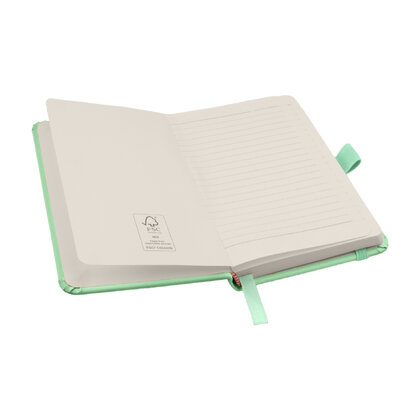 Notes London - Wilson A6 Certified Sustainably Sourced  Notebook & Pen Set in Pastel Mint