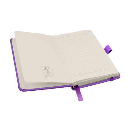 Notes London - Wilson A6 Certified Sustainably Sourced  Notebook & Pen Set in Purple