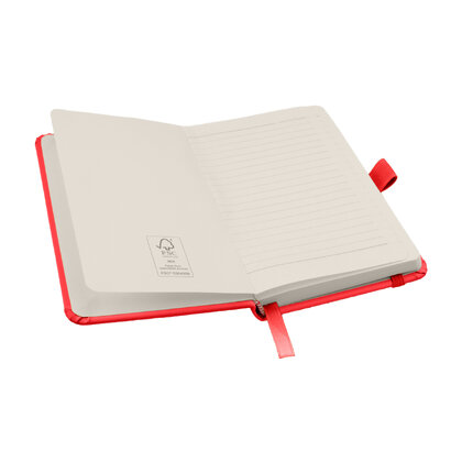 Notes London - Wilson A6 Certified Sustainably Sourced  Notebook & Pen Set in Red