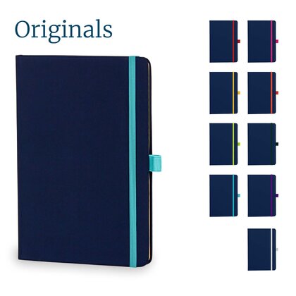 Toretto A5 Lined Soft Touch PU Notebook in Teal