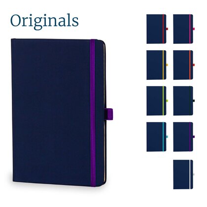 Toretto A5 Lined Soft Touch PU Notebook in Purple