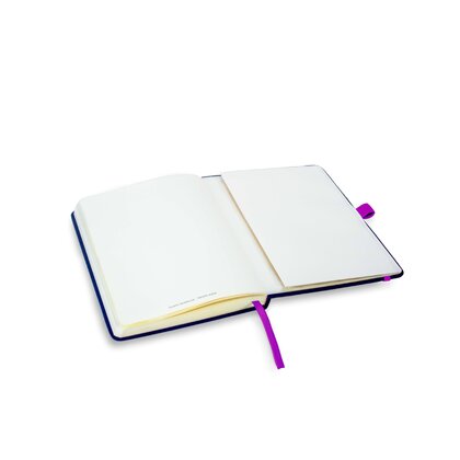 Toretto A5 Lined Soft Touch PU Notebook in Purple