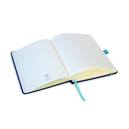 Toretto A5 Lined Soft Touch PU Notebook & Pen Set in Teal