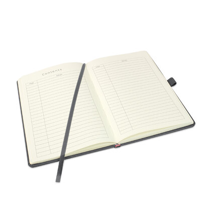 Holms A5 High Impact Thermal PU Cover Notebook in Dark Grey