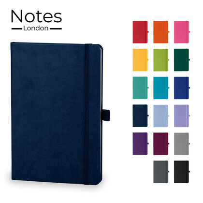 Holms A5 High Impact Thermal PU Cover Notebook in Navy