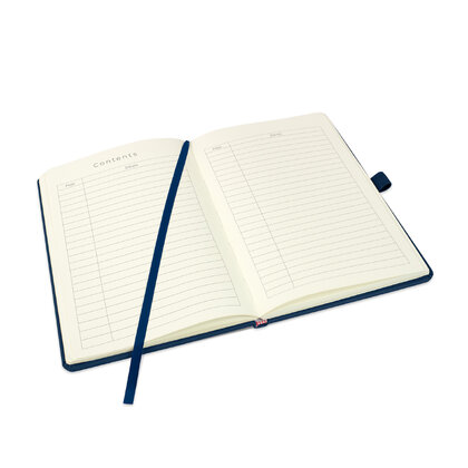 Holms A5 High Impact Thermal PU Cover Notebook in Navy