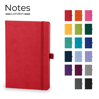 Holms A5 High Impact Thermal PU Cover Notebook in Red