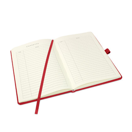 Holms A5 High Impact Thermal PU Cover Notebook in Red