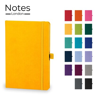 Holms A5 High Impact Thermal PU Cover Notebook in Yellow