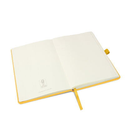 Holms A5 High Impact Thermal PU Cover Notebook in Yellow