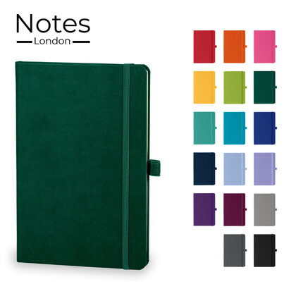 Holms A5 High Impact Thermal PU Cover Notebook in Green