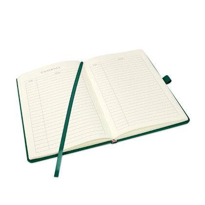 Holms A5 High Impact Thermal PU Cover Notebook in Green