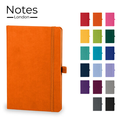 Holms A5 High Impact Thermal PU Cover Notebook in Orange