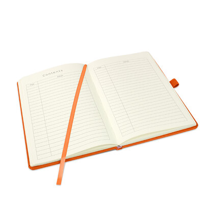 Holms A5 High Impact Thermal PU Cover Notebook in Orange