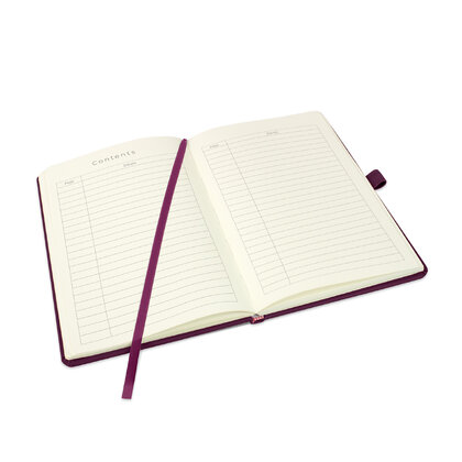 Holms A5 High Impact Thermal PU Cover Notebook in Burgundy