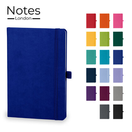 Holms A5 High Impact Thermal PU Cover Notebook in Blue