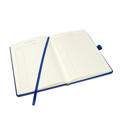 Holms A5 High Impact Thermal PU Cover Notebook in Blue