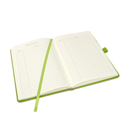Holms A5 High Impact Thermal PU Cover Notebook in Lime