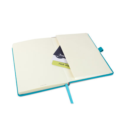 Holms A5 High Impact Thermal PU Cover Notebook in Cyan