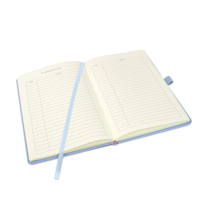 Holms A5 High Impact Thermal PU Cover Notebook in Pastel Blue