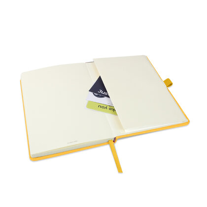 Holms A5 High Impact Thermal PU Cover Notebook & Pen Set in Yellow