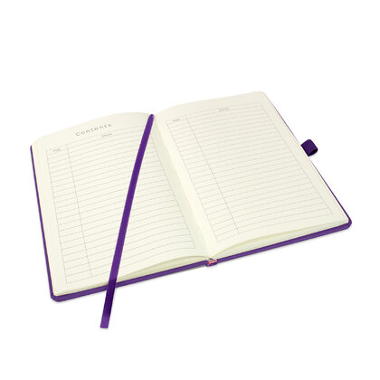 Holms A5 High Impact Thermal PU Cover Notebook & Pen Set in Purple