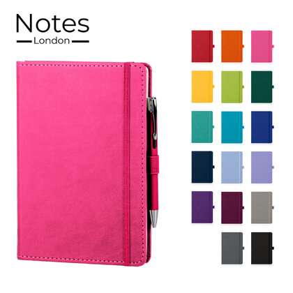Moretti A5 Luxury Notebook & Pen Set in Pink