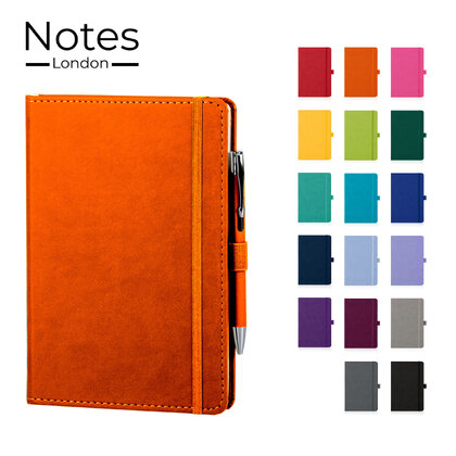 Moretti A5 Luxury Notebook & Pen Set in Orange