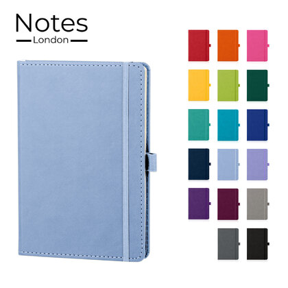 Moretti A5 Luxury Notebook in Pastel Blue