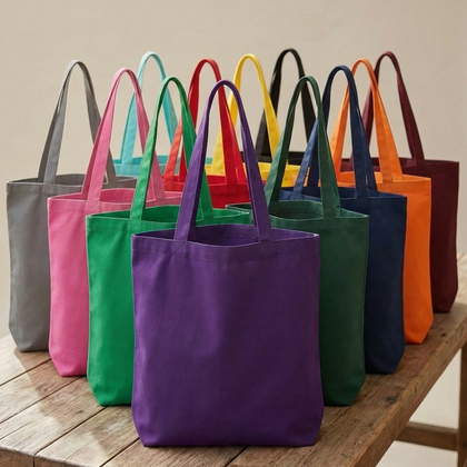 KINDI Premium Coloured Canvas Tote Bag