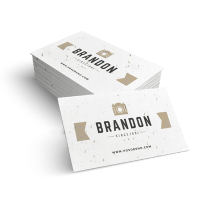 Seeded Paper Business Cards